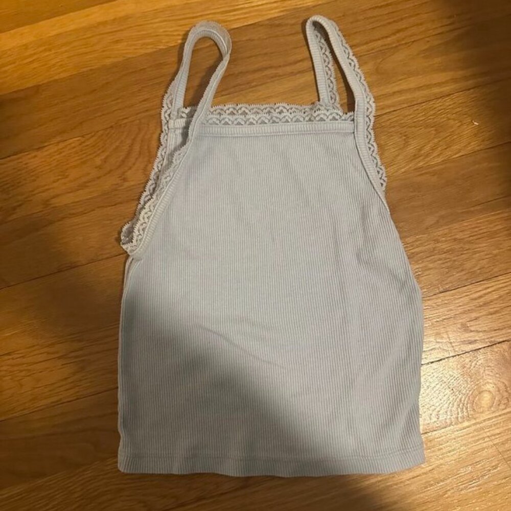 Light Blue American Eagle S Lace Tank Top